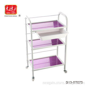 Beauty Salon Spa Styling Station Trolley Equipment Rolling Storage Tray Cart B13-ST075